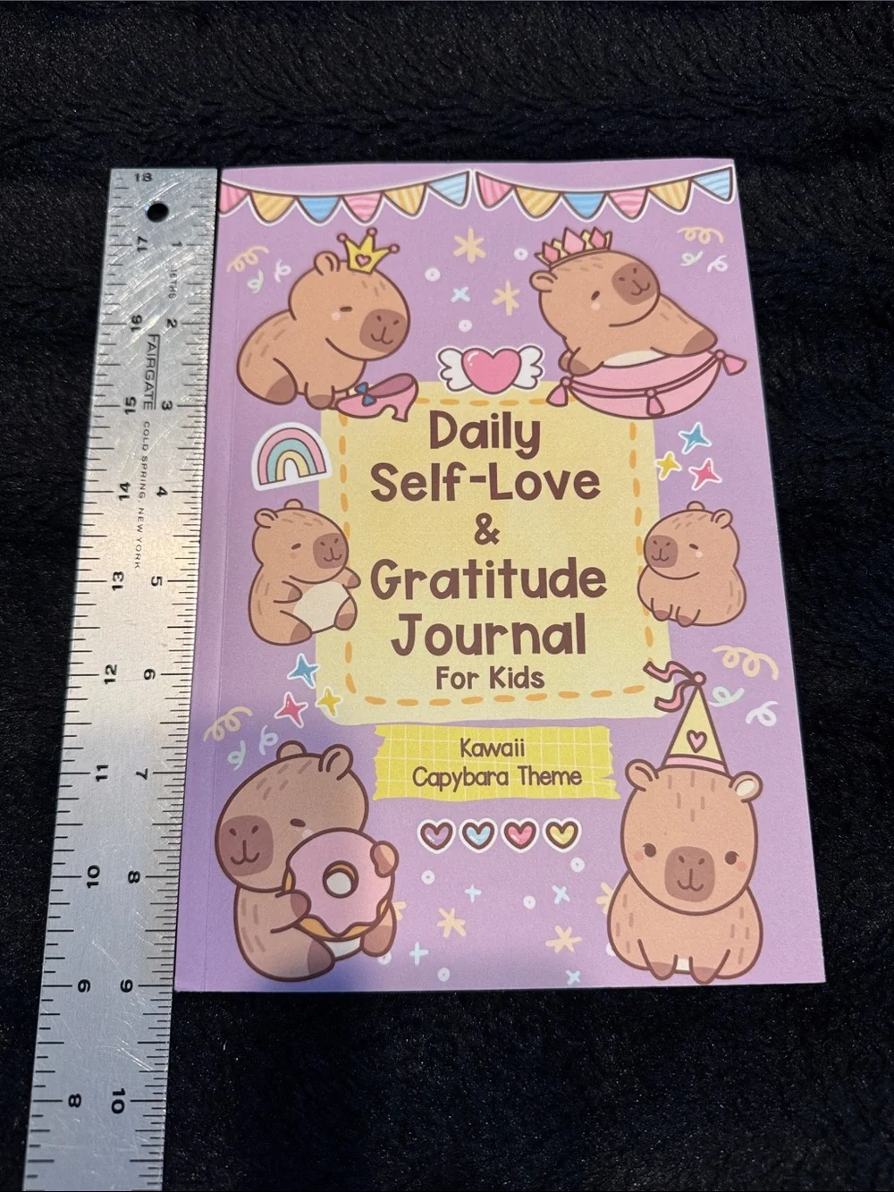 Daily Self-Love & Gratitude Journal for Kids Kawaii Capybara Theme
